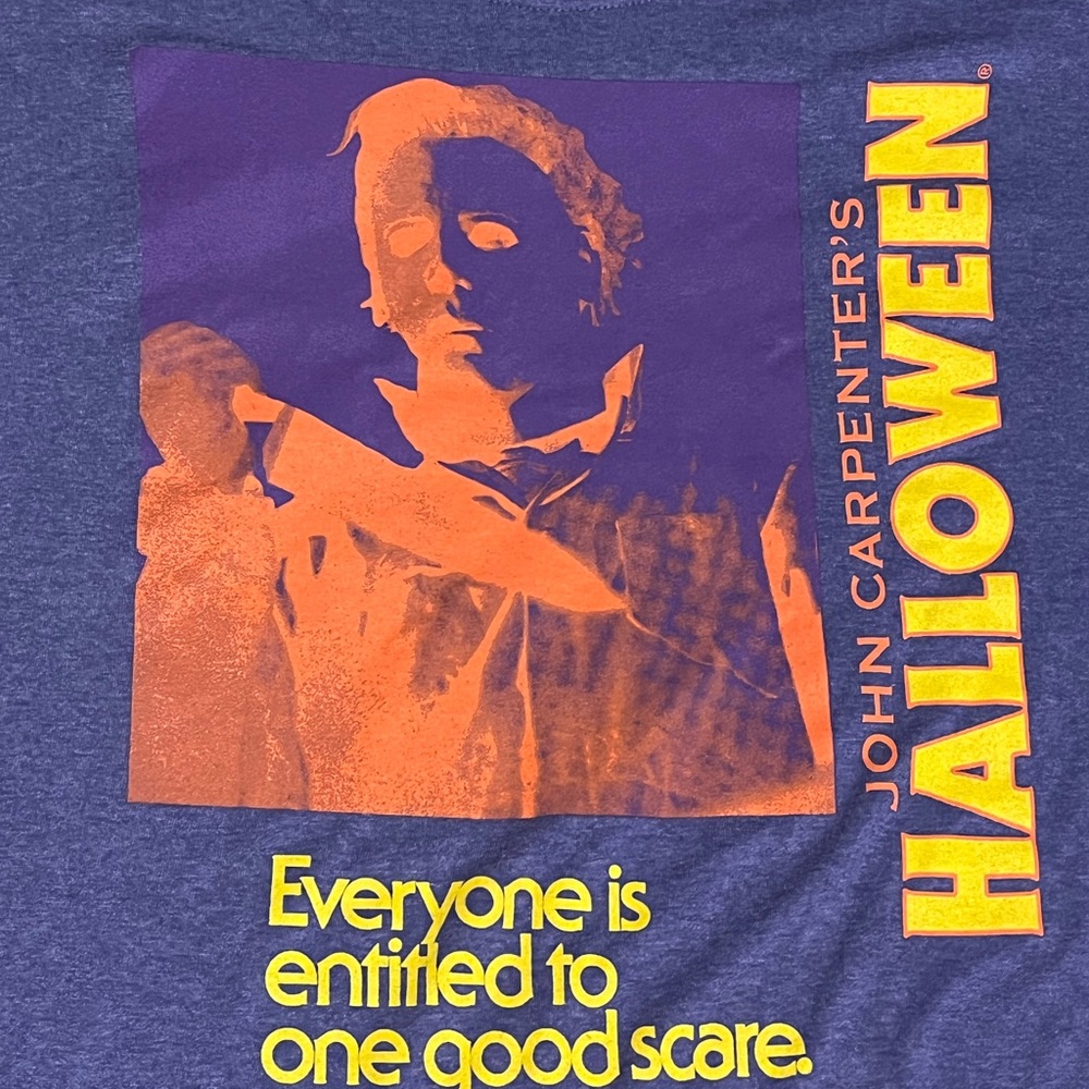 Halloween Michael Myers Shirt, NWT Large…but fits more like XL